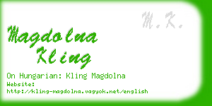 magdolna kling business card